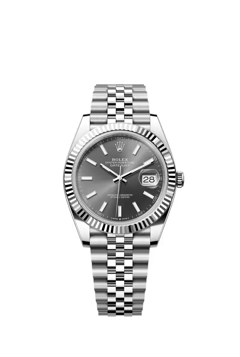 Rolex Datejust 41 (2026) بمينا رمادي أردوازي