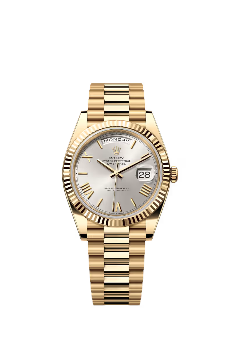 Rolex Day-Date 40 (2021) Cadran argenté