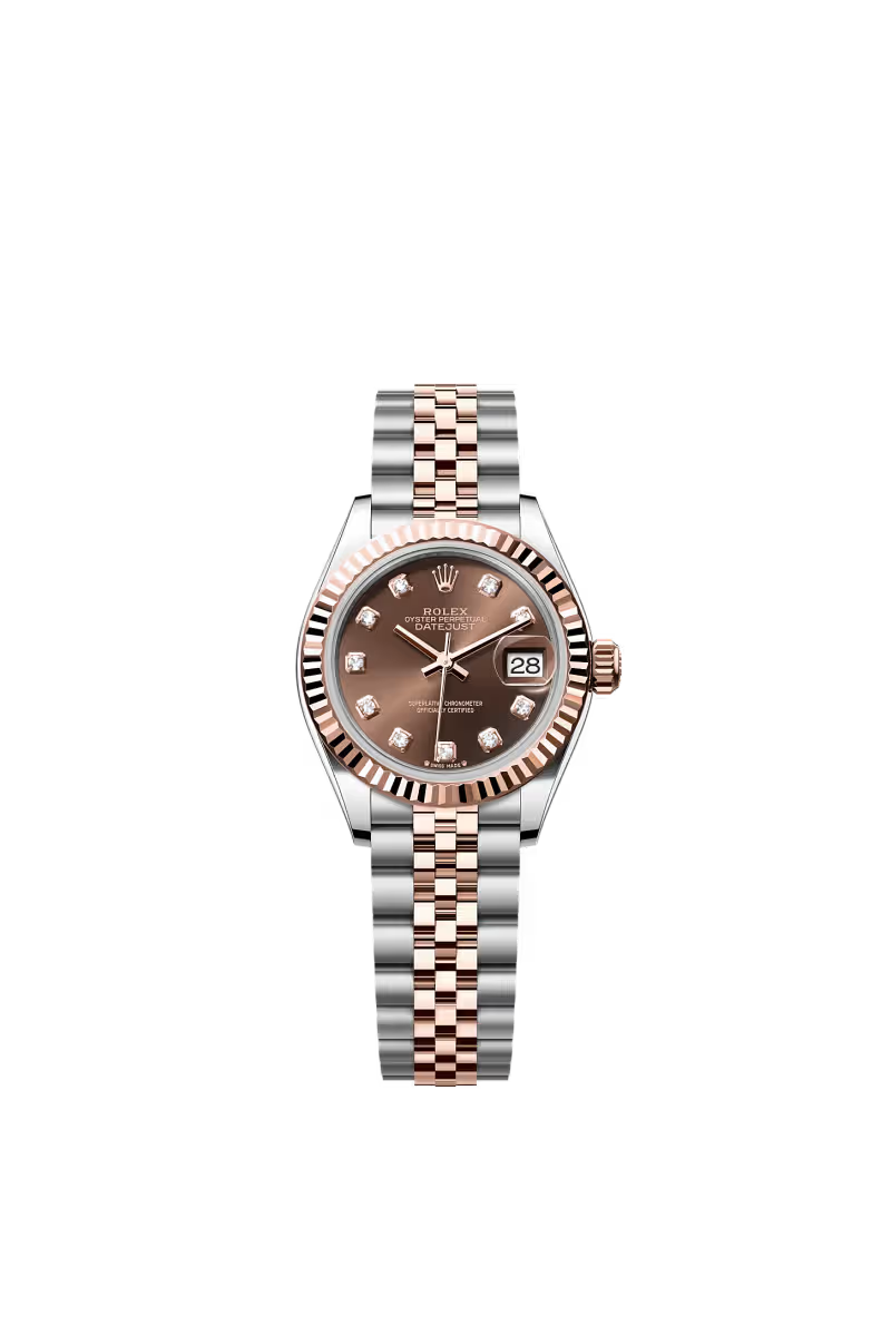 Rolex Lady-Datejust 28 (2026) Cadran chocolat serti de diamants