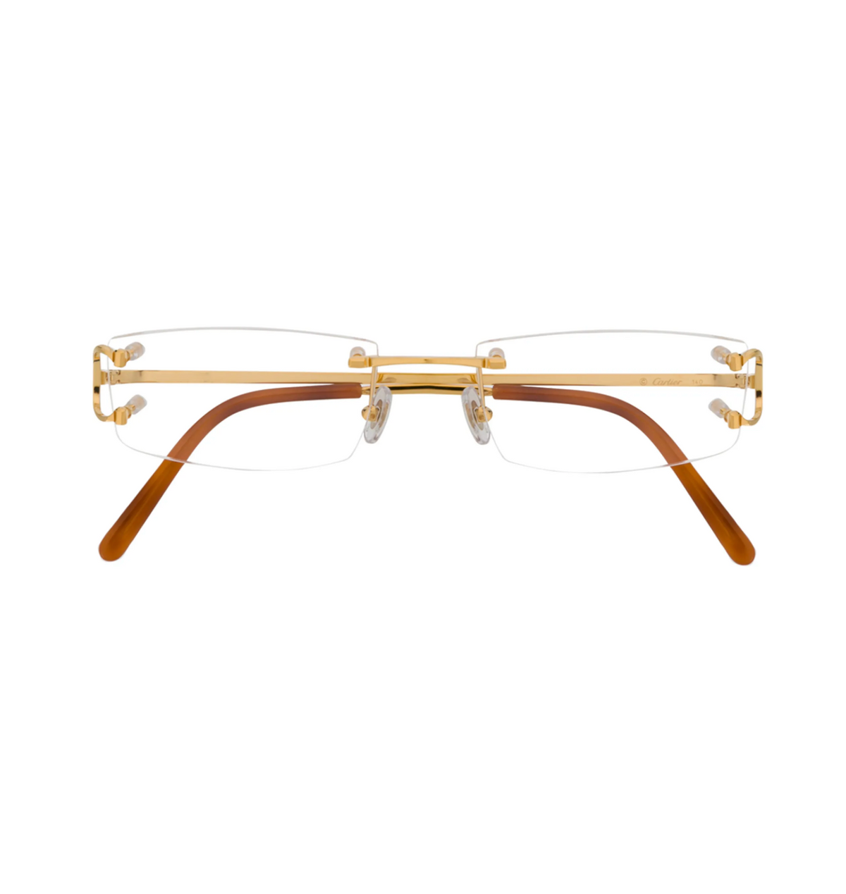 Cartier CT0092O Gold Geometric Eyeglasses