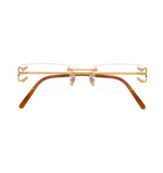 Cartier CT0092O Gold Geometric Eyeglasses