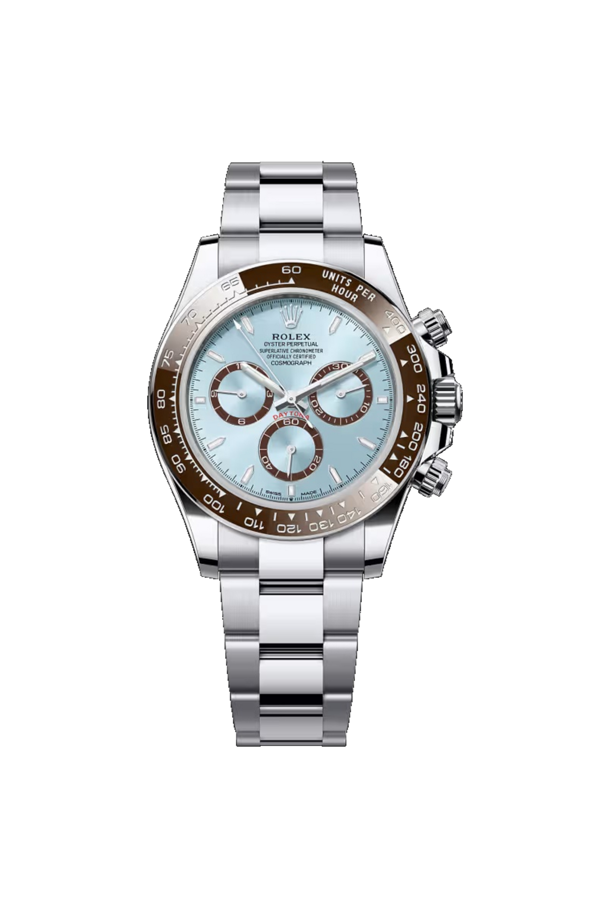Rolex Cosmograph Daytona 40 (2026) Platinum Ice Blue Dial Oyster