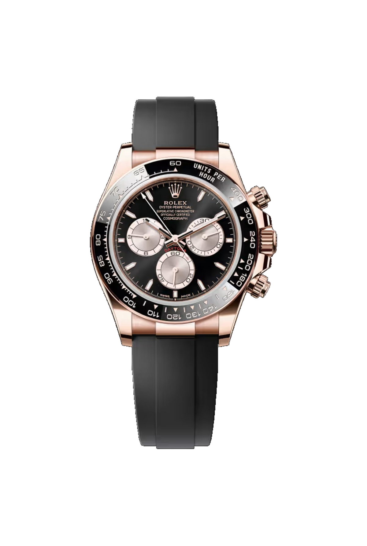 Rolex Cosmograph Daytona 40 (2026) Everose Gold Bright Black And Sundust Dial Oysterflex