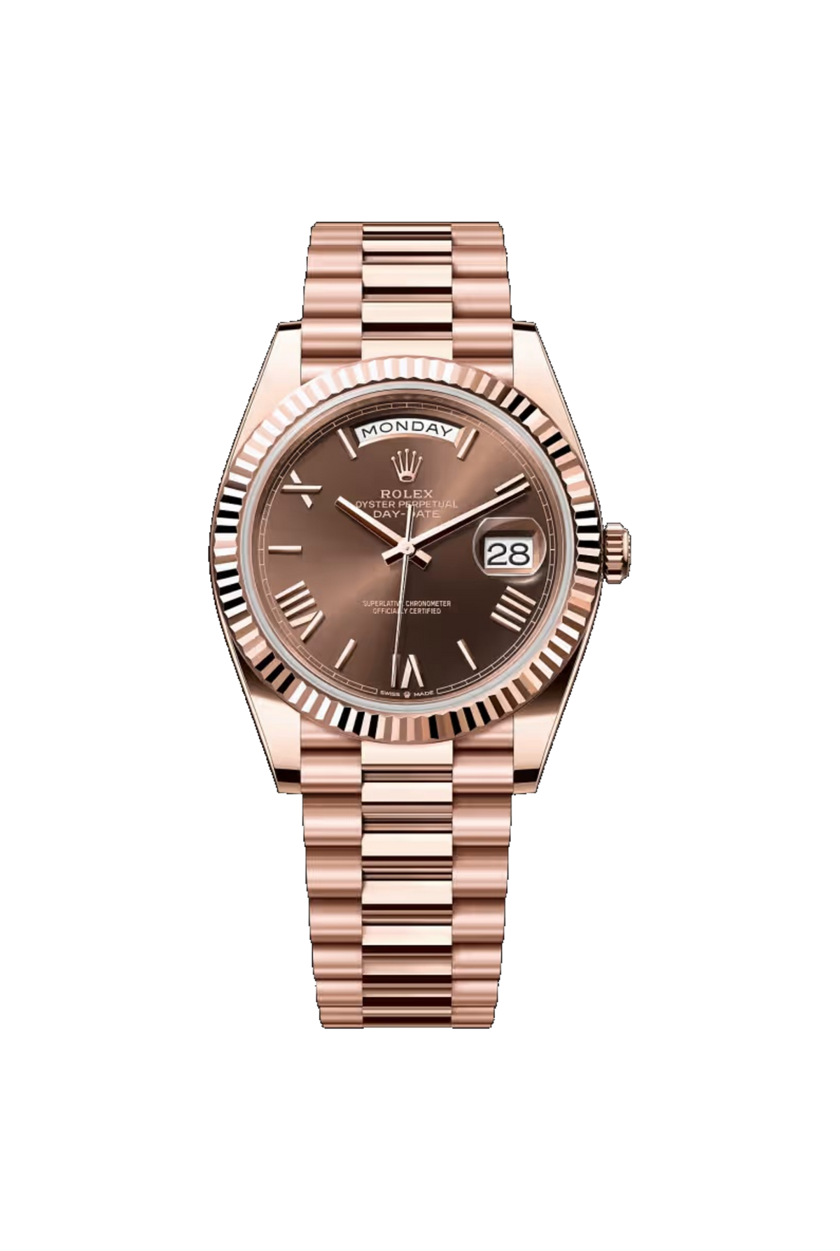 Rolex Day-Date 40 (2026) Everose Gold Chocolate Dial President