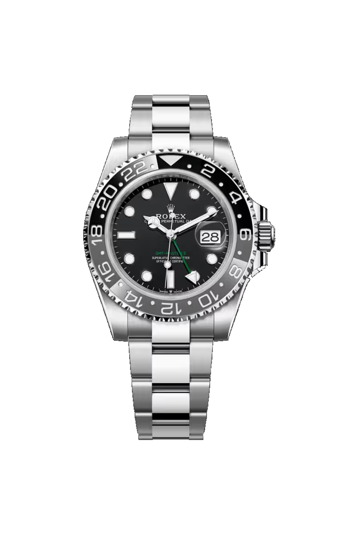 Rolex GMT-Master II 40 (2026) Oystersteel Black Dial Grey And Black Bezel Oyster