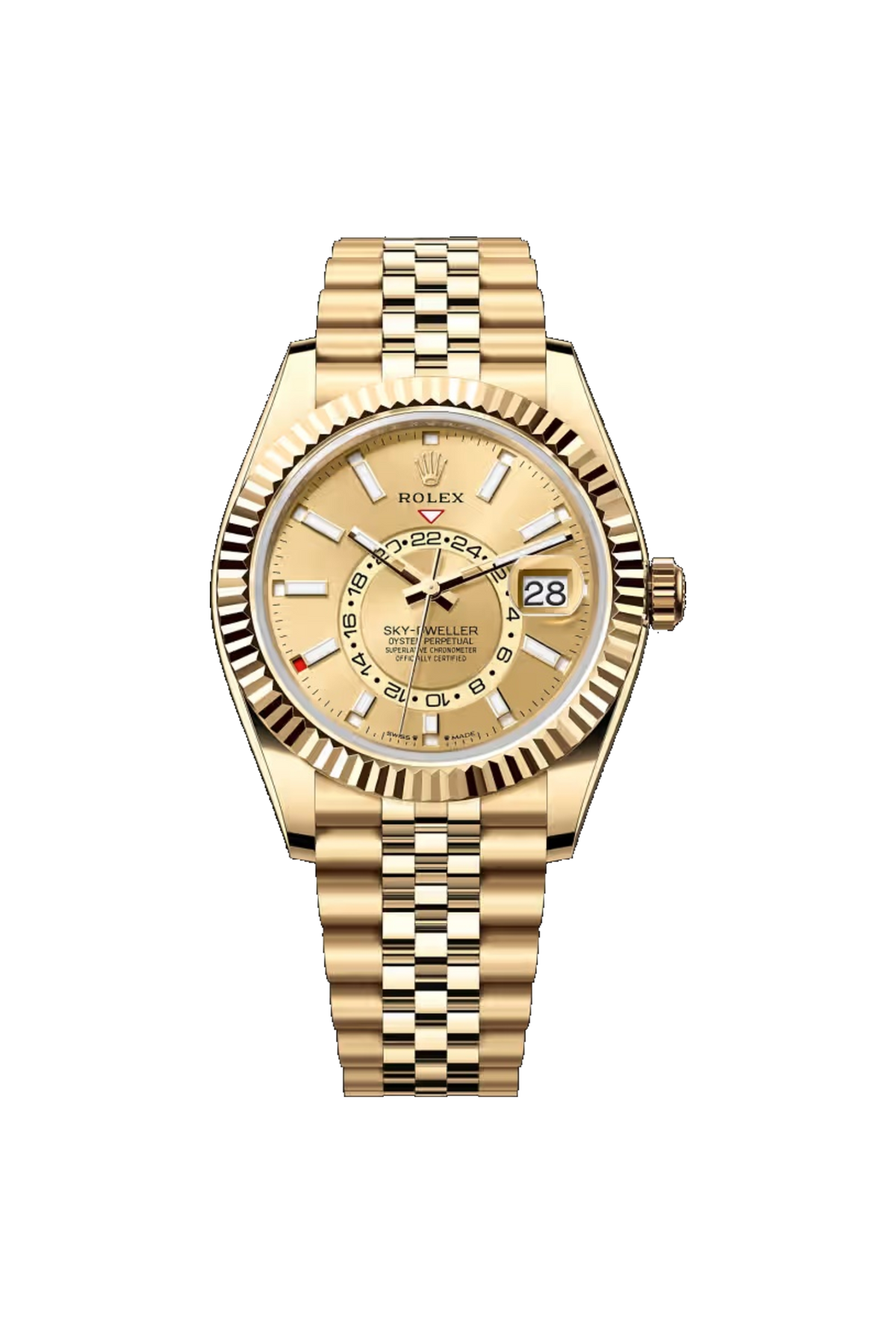 Rolex Sky-Dweller 42 (2026) Yellow Gold Champagne Dial Jubilee