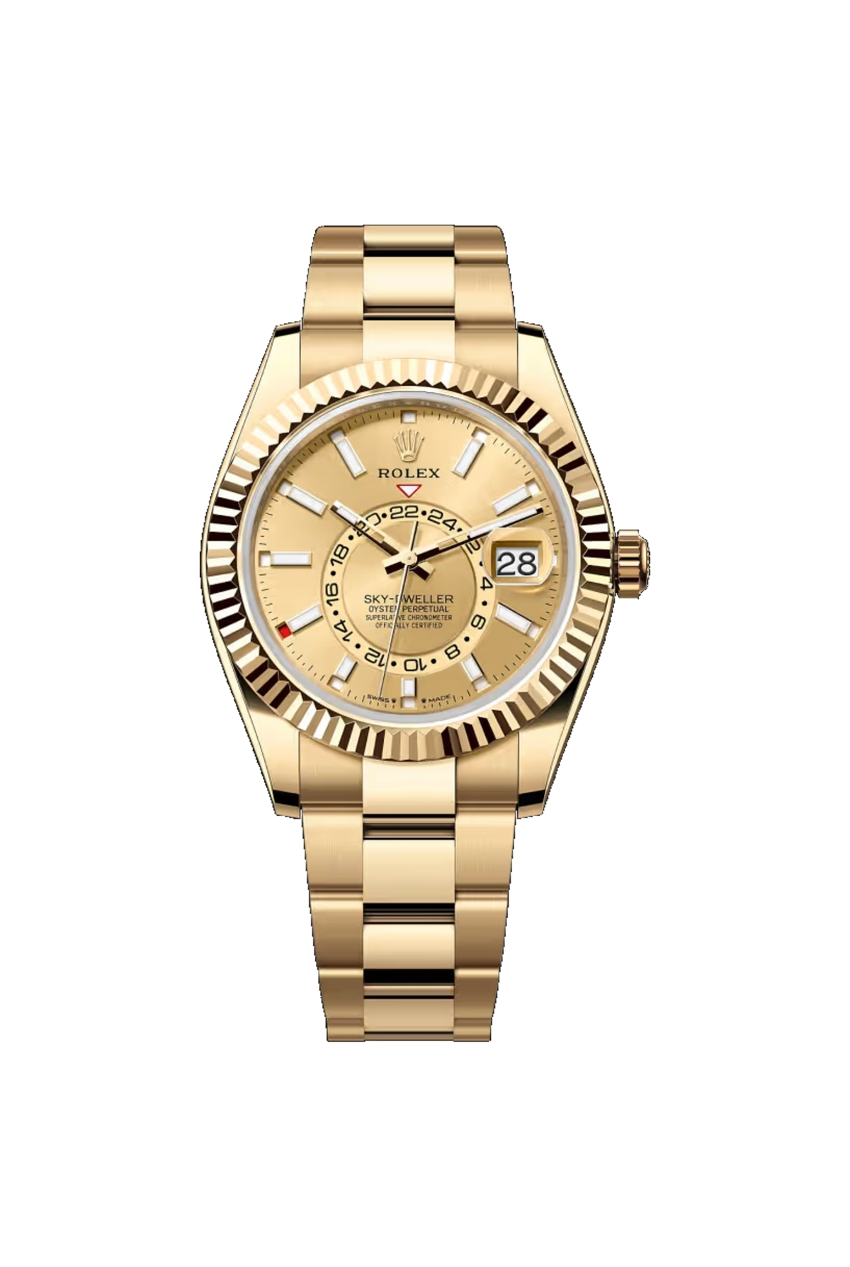 Rolex Sky-Dweller 42 (2026) Yellow Gold Champagne Dial Oyster