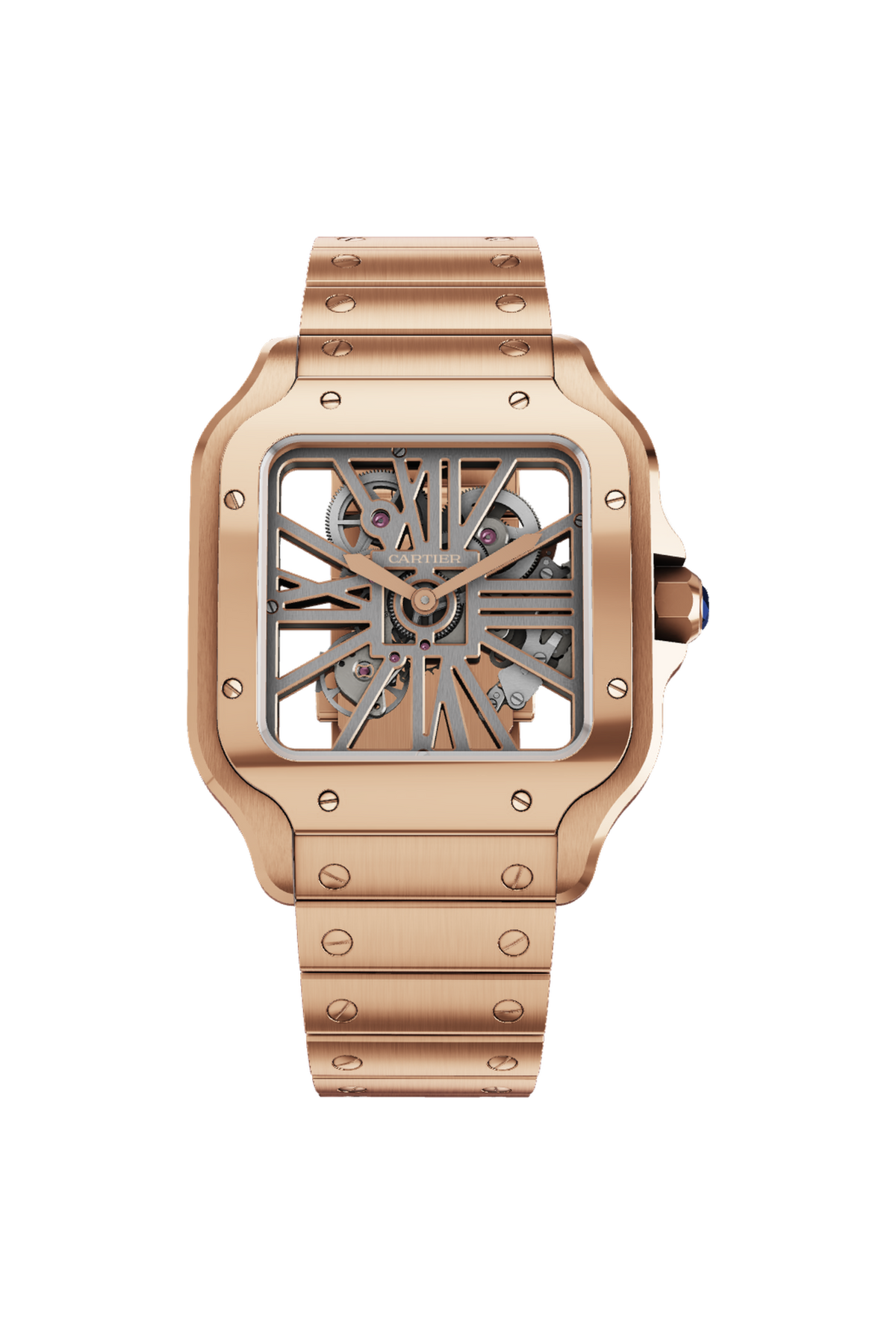 Cartier Santos de Cartier Squelette Grand modèle (2026) Or rose